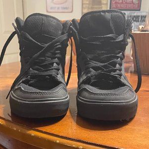 Supra Men's Skateboarding Shoes Size 9 Black with white lettering